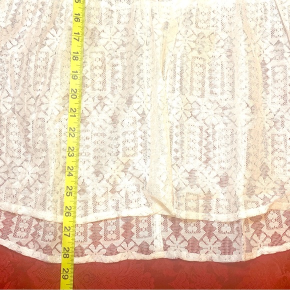 FLASH SALE !  Off White Tie Neck Boho Blouse - Picture 12 of 16